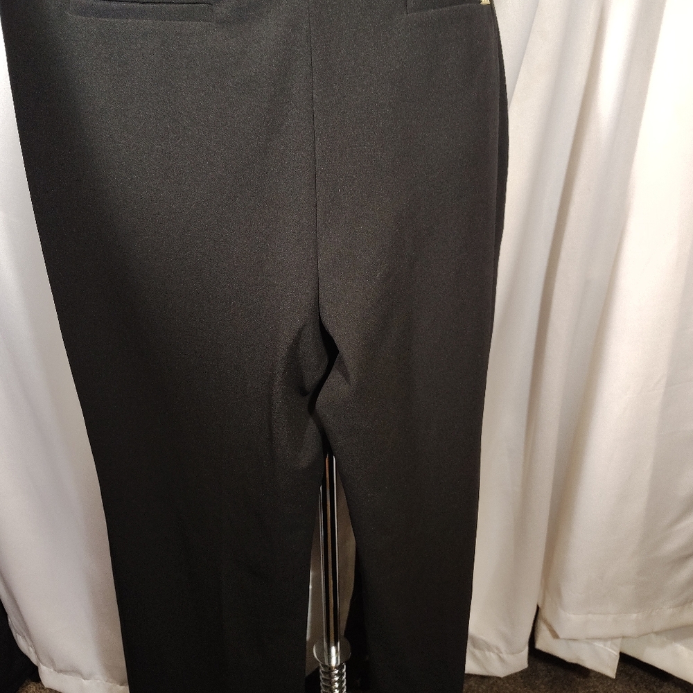 Anne Klein TAG Pants, Women Black Straight Leg, Zipper, Pockets,  Flat Front,14 - Picture 10 of 14